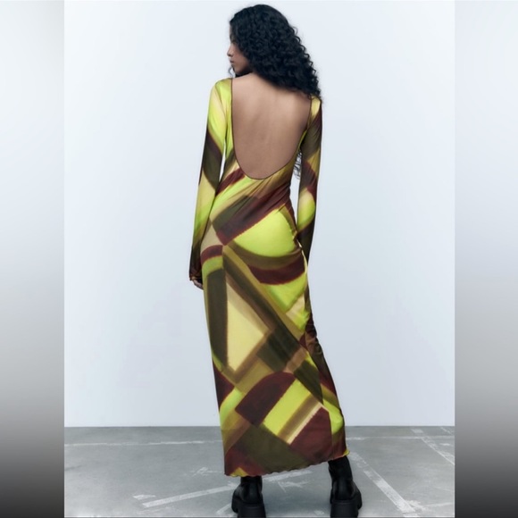 Zara Printed Dress NWT - Picture 6 of 8